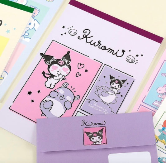 [Sanrio Korea] Kuromi Penpal Letter Envelope Set