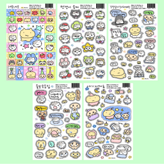 [9Nyang Store] 9Nyang Daily Life Sticker Sheet