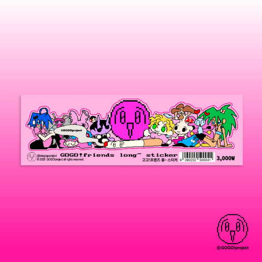 [Letsgogo] GOGO! Friends Long Sticker Sheet