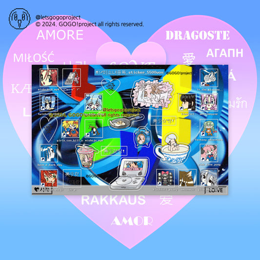 [Letsgogo] Cute Girl Addiction Sticker Sheet