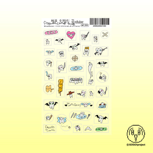 [Letsgogo] Rotten Teeth Sticker Sheet