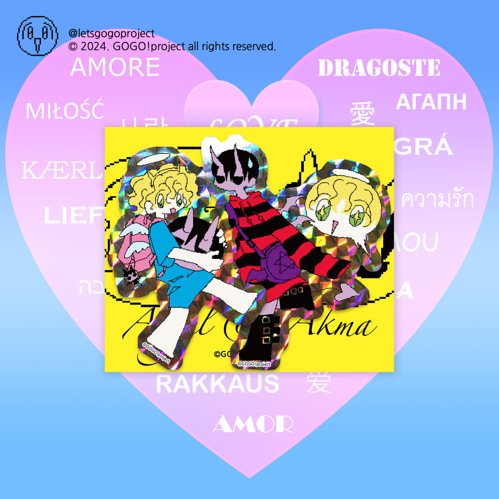 [Letsgogo] Angel & Devil Die Cut Sticker Set