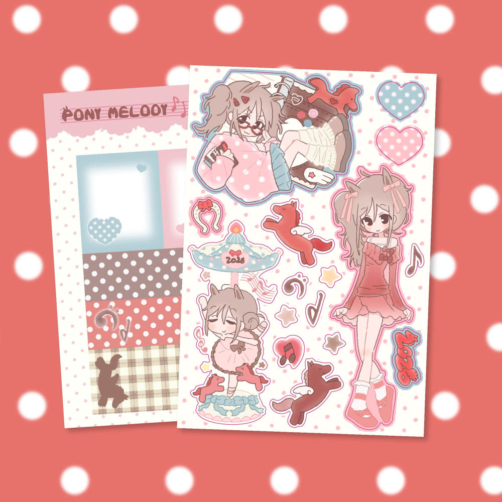 [Ricomaru] Pony Melody Sticker Sheet