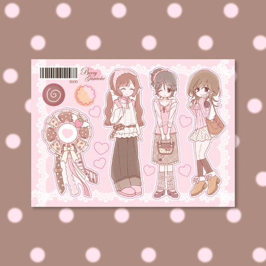 [Ricomaru] Berry Ganache Sticker Sheet