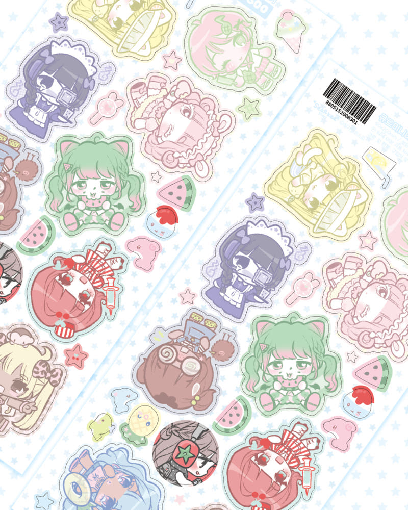 [Seolkee] Cutie Mini Me Fruits Sticker Sheet