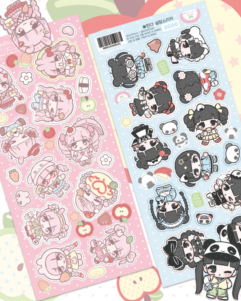 [Seolkee] Cute Mini Sticker Sheet (2 Options)