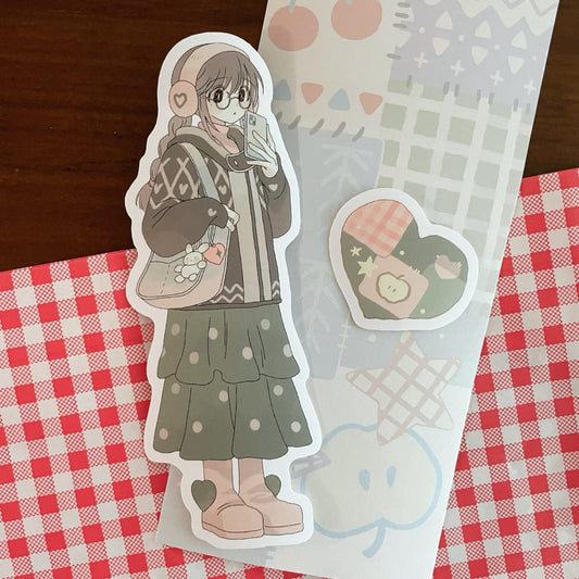 [Childhood Memories] Mori Girl Pink & Green Sticker Set