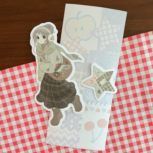 [Childhood Memories] Ash Brown Sticker Set