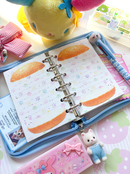 [Borah Studio] A7 Melody's Burger Diary Inserts / Refills (20 sheets)