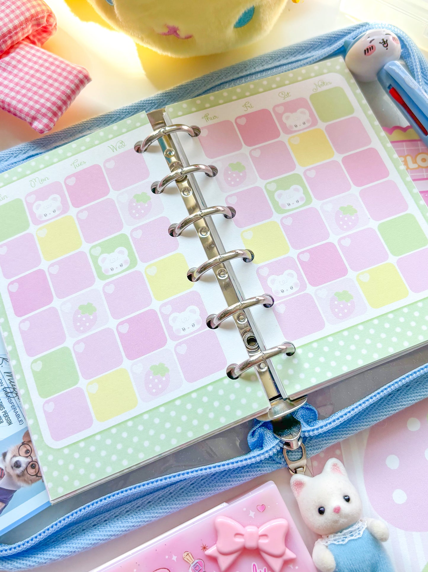 [Borah Studio] A7 Honey Monthly Diary Inserts / Refills (20 sheets)