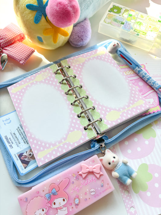 [Borah Studio] A7 Hearty Meal Diary Inserts / Refills (20 sheets)