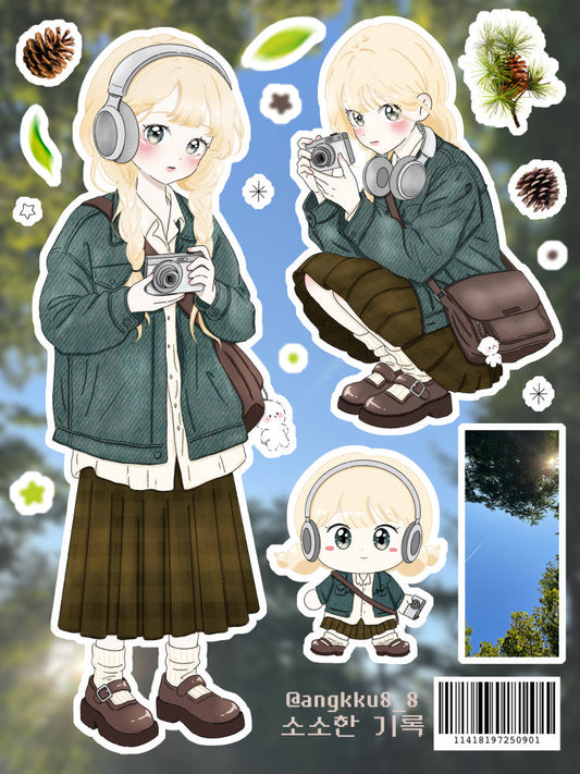 [Angkku] Small Records Sticker Sheet
