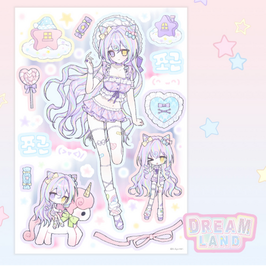 [Rari Days] Dream Land Fantasy Sticker Sheet