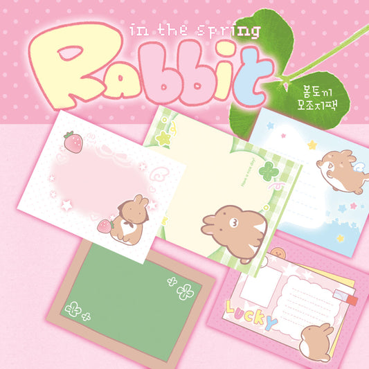 [Mociggange Girls] Spring Rabbit Memo Sticker Pack