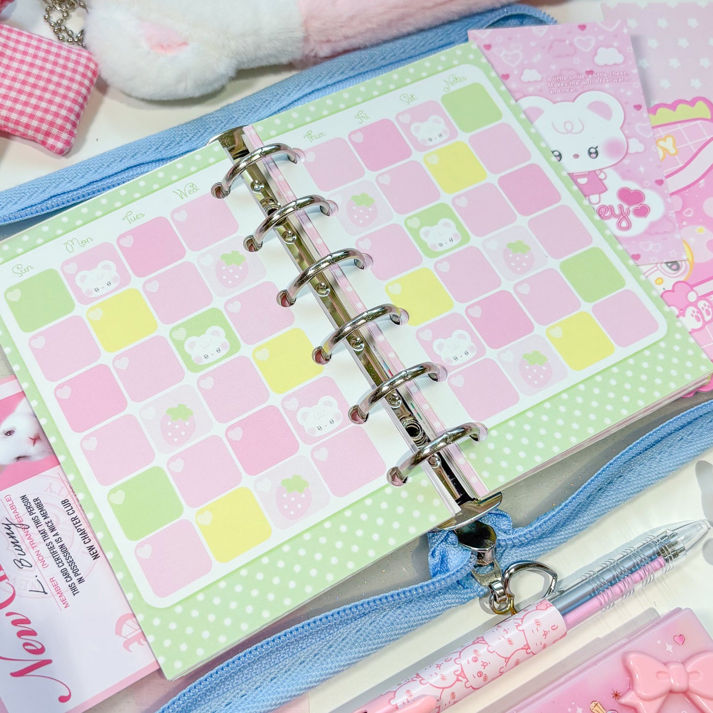 [Borah Studio] A7 Honey Monthly Diary Inserts / Refills (20 sheets)