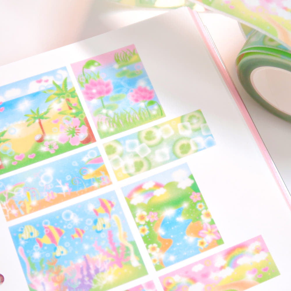 [Pearly Button] Sunmelt Memory Kiss Cut Masking Tape