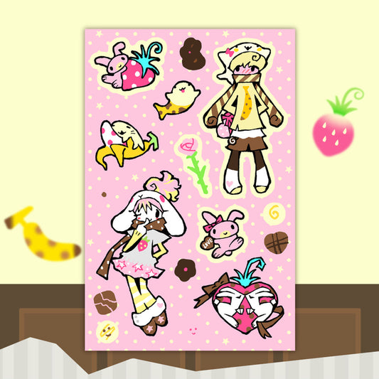 [Jal Ja] Chocolate Love Sticker Sheet