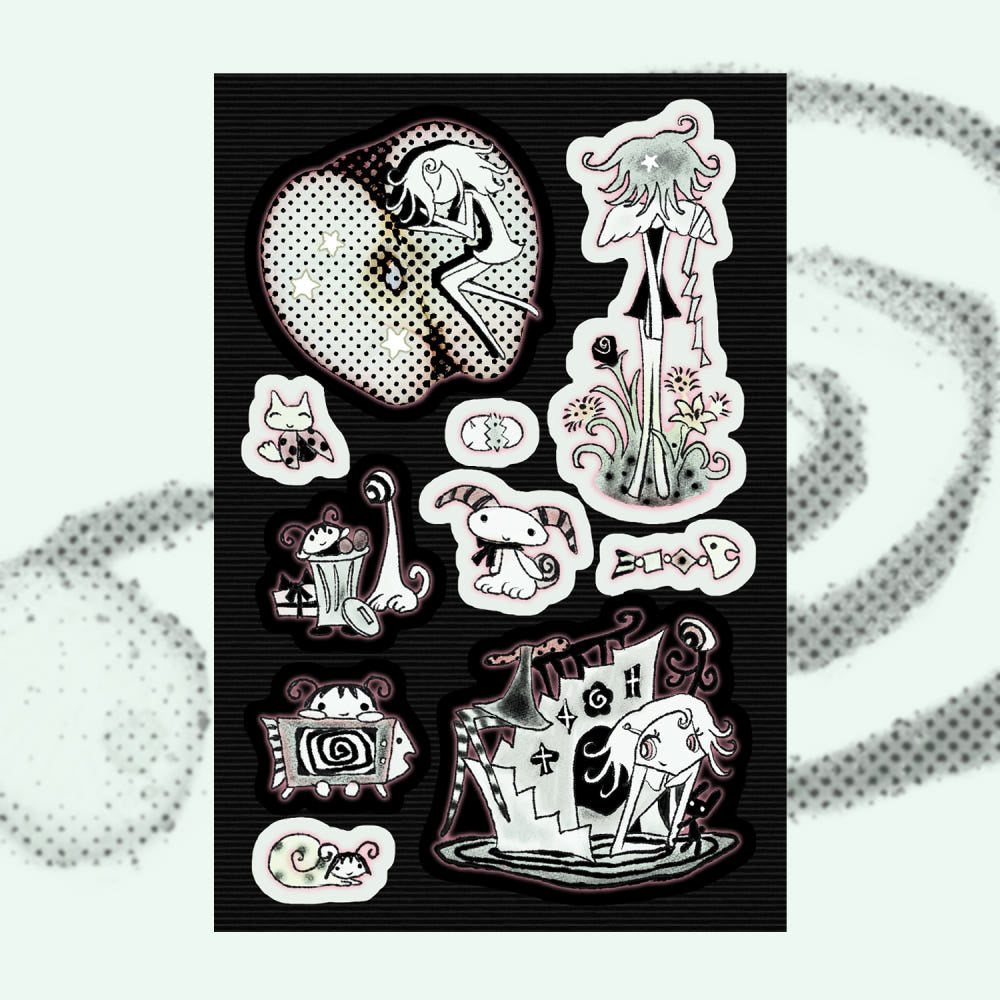 [Jal Ja] Apple Mate Sticker Sheet – It's Deco Day