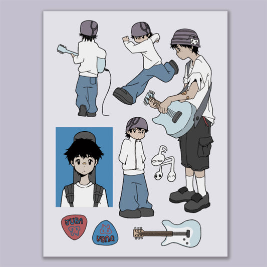 [Juba] Band Boy Sticker Sheet