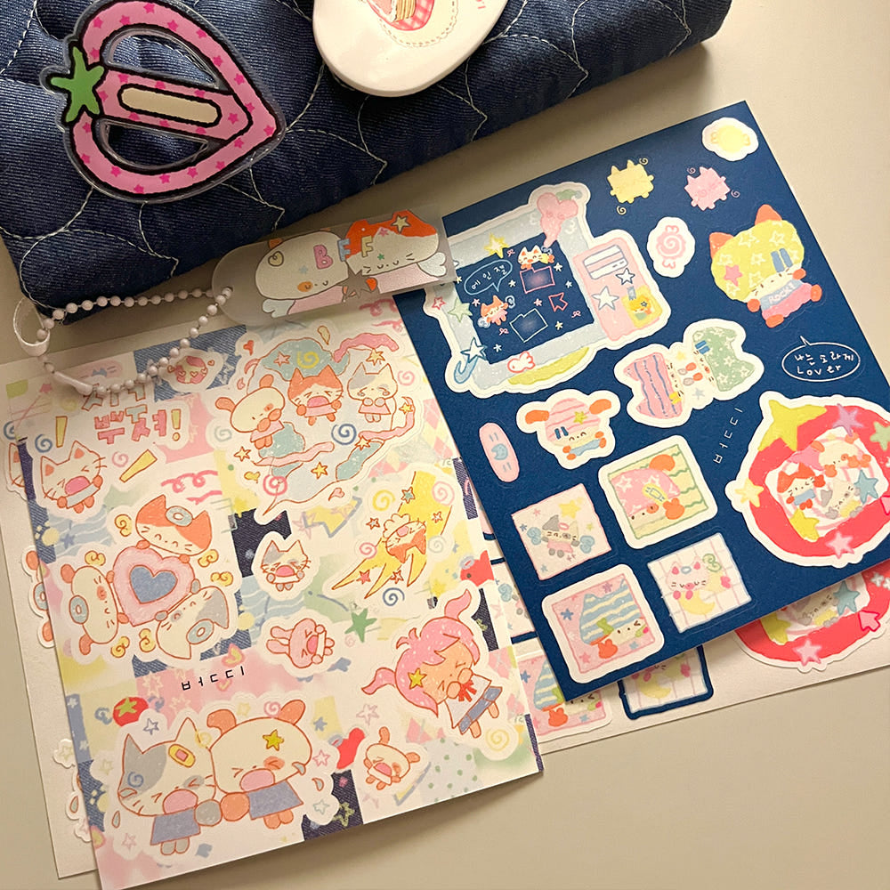 [Berddi] Smash the Earth Sticker Sheet (2 Options)