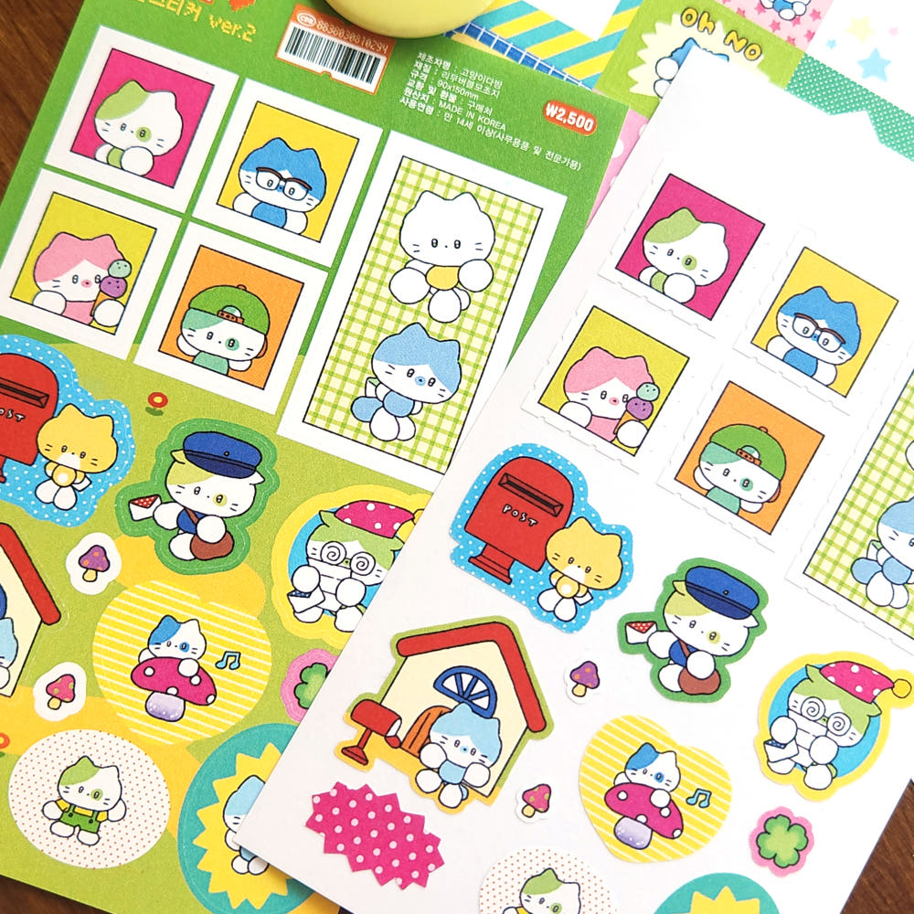 [Catdabang] Vintage Sticker Sheet Ver 2