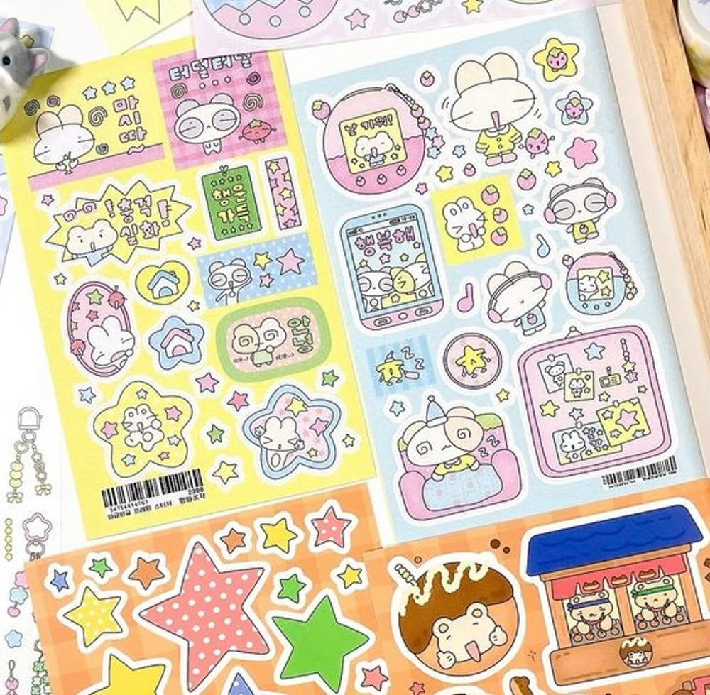 [Pyunghwa Jogak] Waggle Sticker Sheet (2 Options)