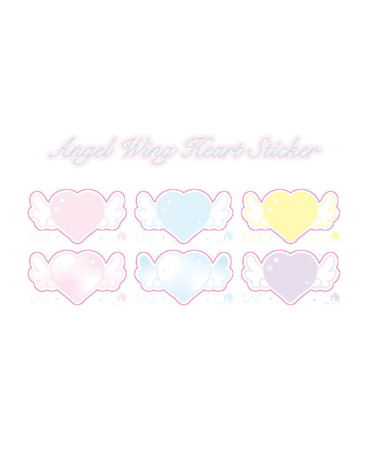 [Loverspickme] Angel Hearts Memo Sticker Set