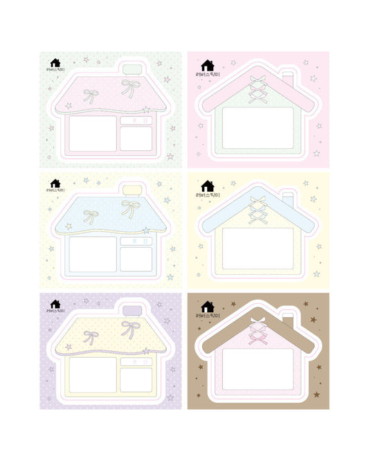[Loverspickme] Dot House Memo Sticker Set