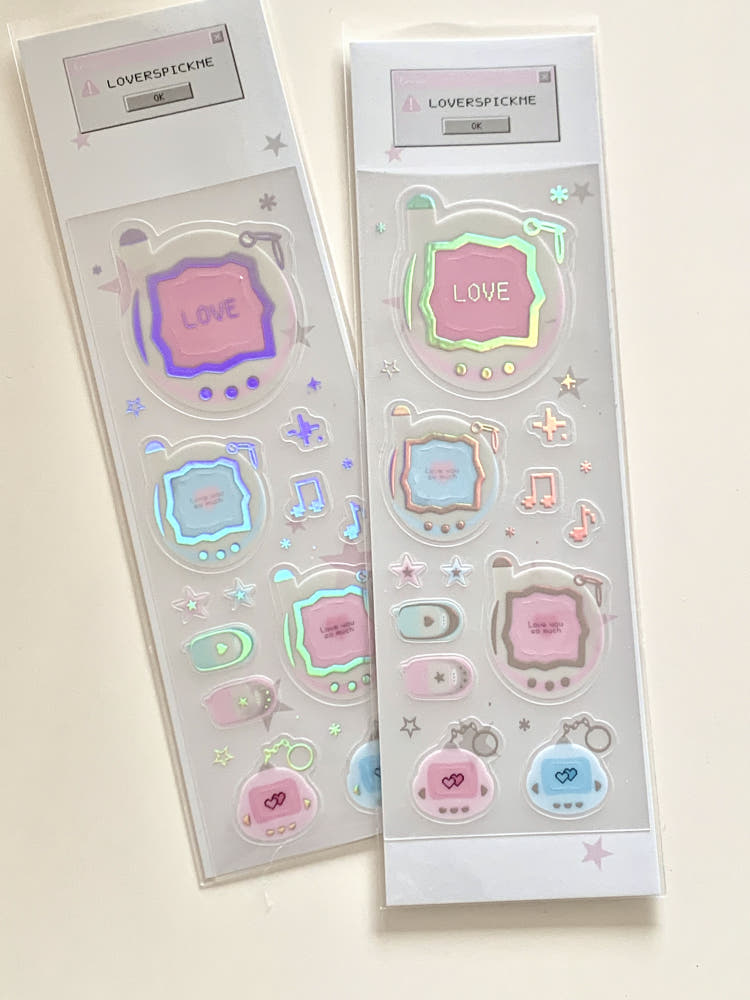 [Loverspickme] Hologram Deco Sticker Sheet (3 Options)