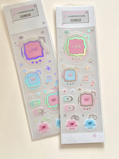[Loverspickme] Hologram Deco Sticker Sheet (3 Options)