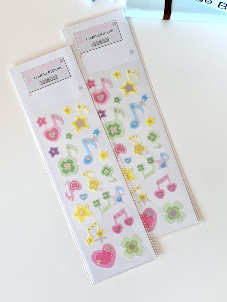 [Loverspickme] Music Note Deco Sticker Sheet