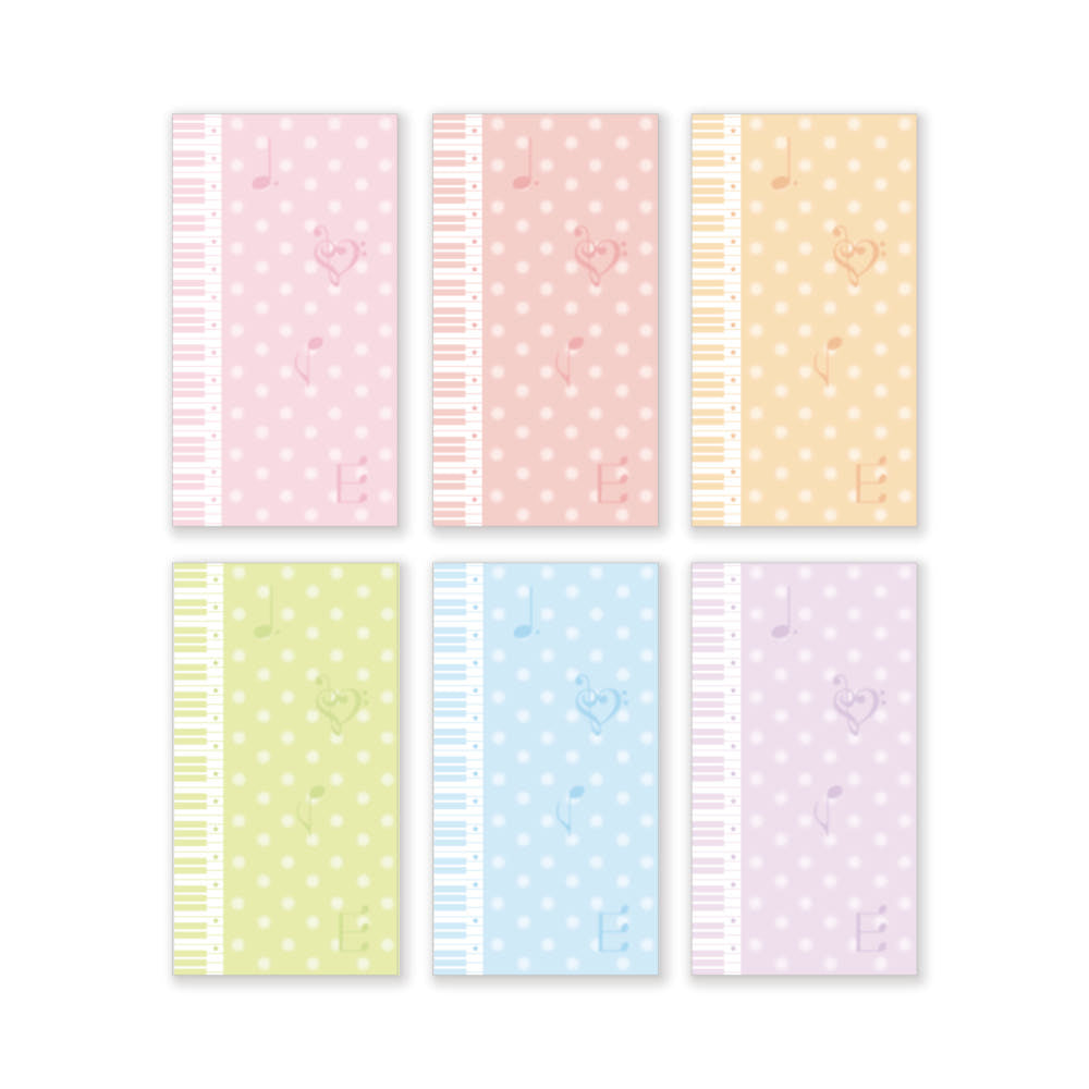 [Atoz Club] Long Melody Memo Sticker Set