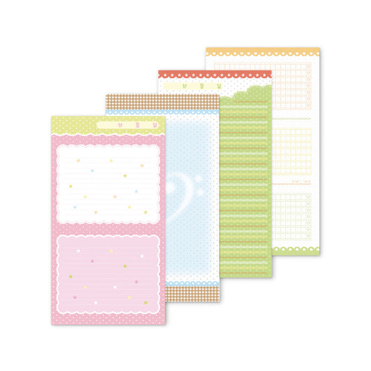 [Atoz Club] Long Pattern Memo Sticker Set (Ver 1)