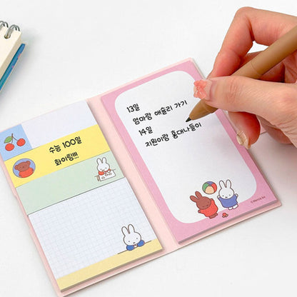 [Miffy Korea] Miffy Magnet Sticky Note Booklet (4 Styles)