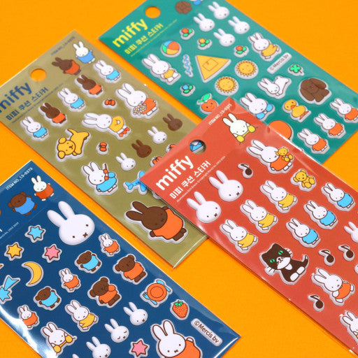 [Miffy Korea] Miffy Cushion Sticker Sheet (4 Options)