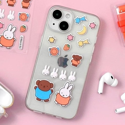 [Miffy Korea] Miffy Cushion Sticker Sheet (4 Options)