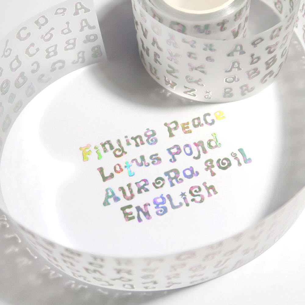 [St2krs] Twisting Alphabet Lotus Kiss Cut Tape