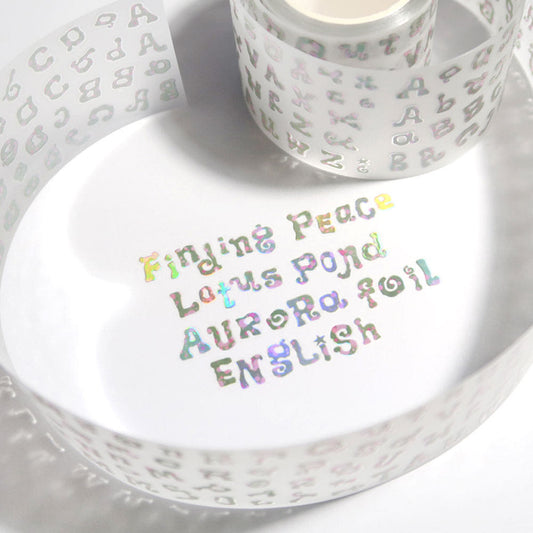 [St2krs] Twisting Alphabet Lotus Kiss Cut Tape