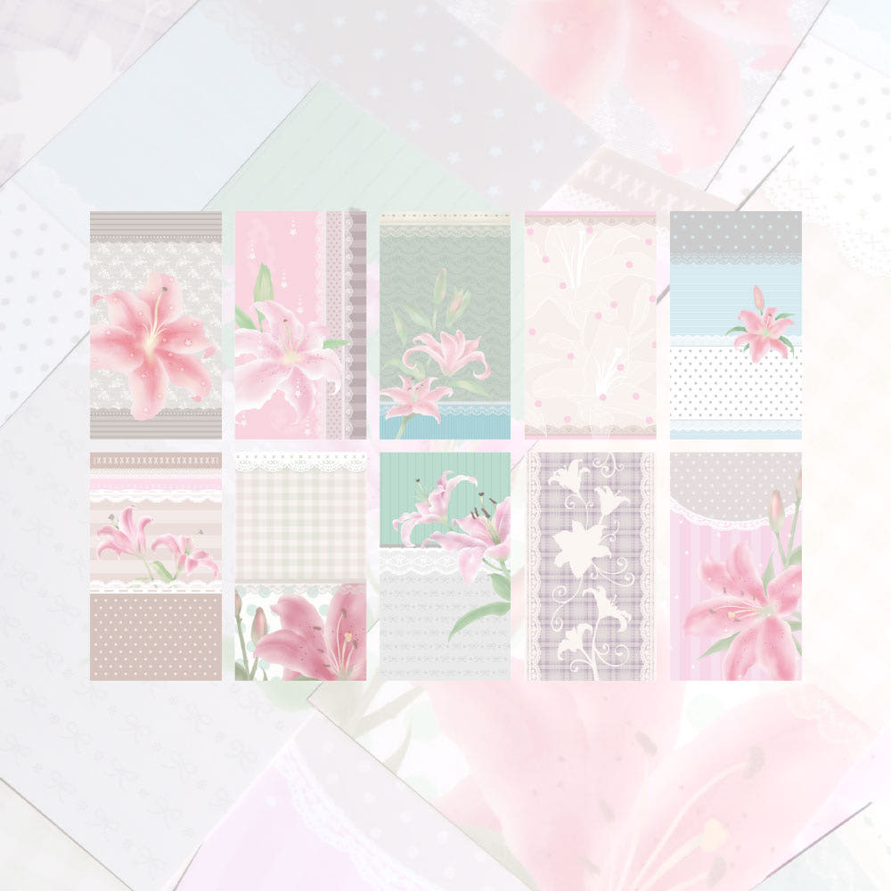 [St2krs] Angelic Lily Memo Sticker Set