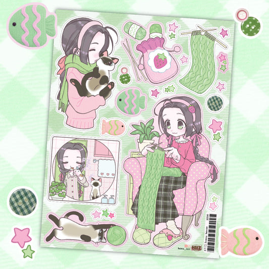 [Heez] Cozy House Sticker Sheet