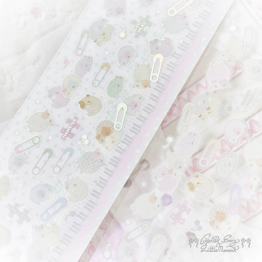 [Cherish 203] Patch Cotton Candy Hamster Deco Sticker