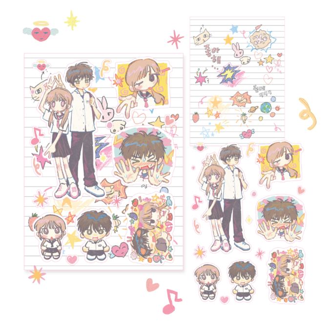[Amustew] I Like You!! Sticker Sheet