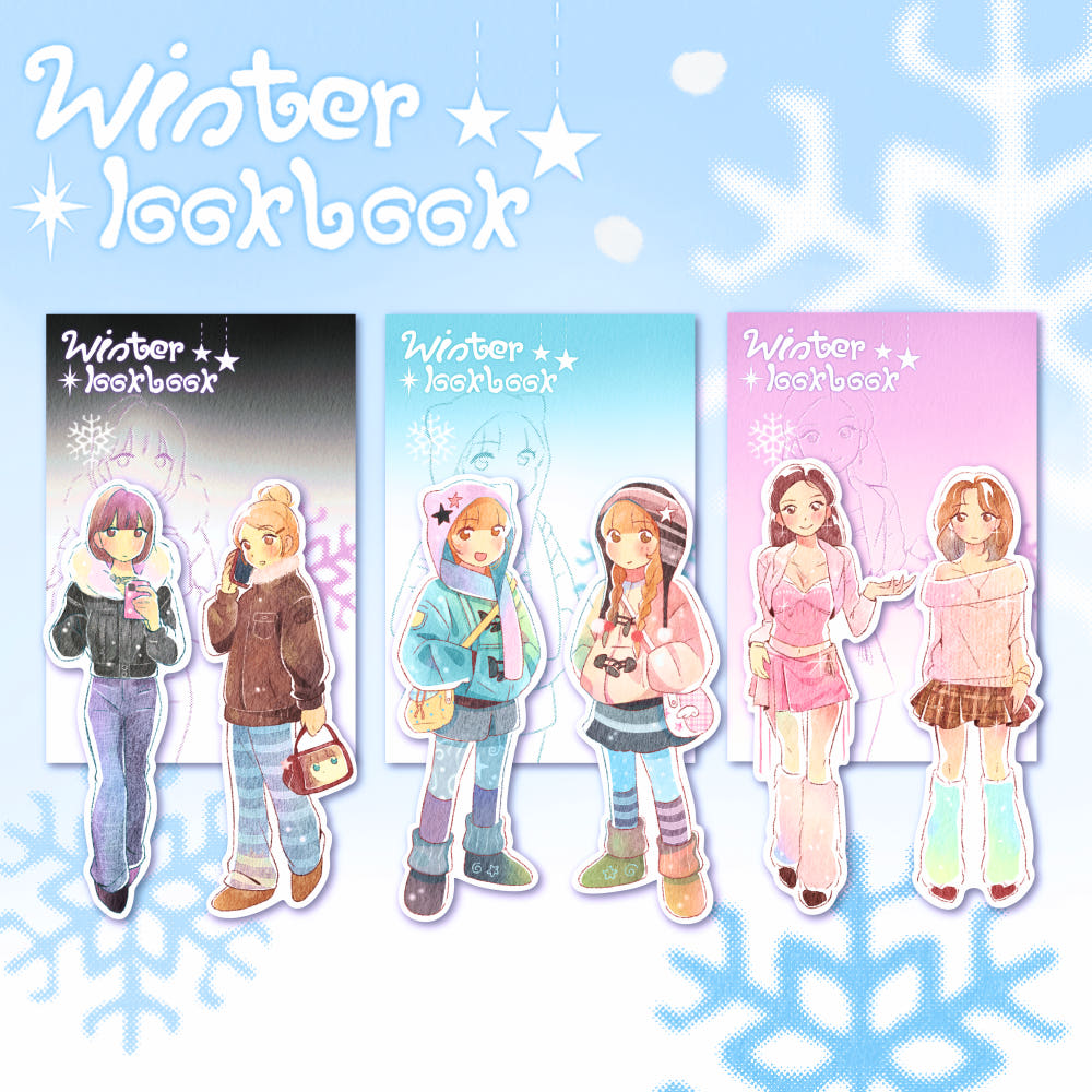 [Eolung Eolung] Winter Look Book Sticker Sheet