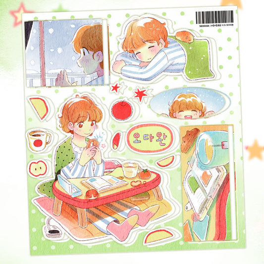 [Eolung Eolung] Rolling Around Dakku Sticker Sheet