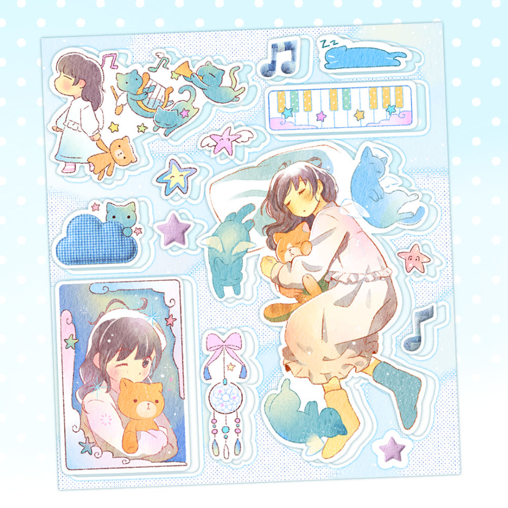 [Eolung Eolung] Good Night, Sweet Dreams Sticker Sheet