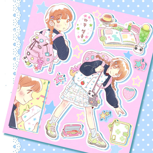 [Eolung Eolung] Dakku at a Cafe Sticker Sheet