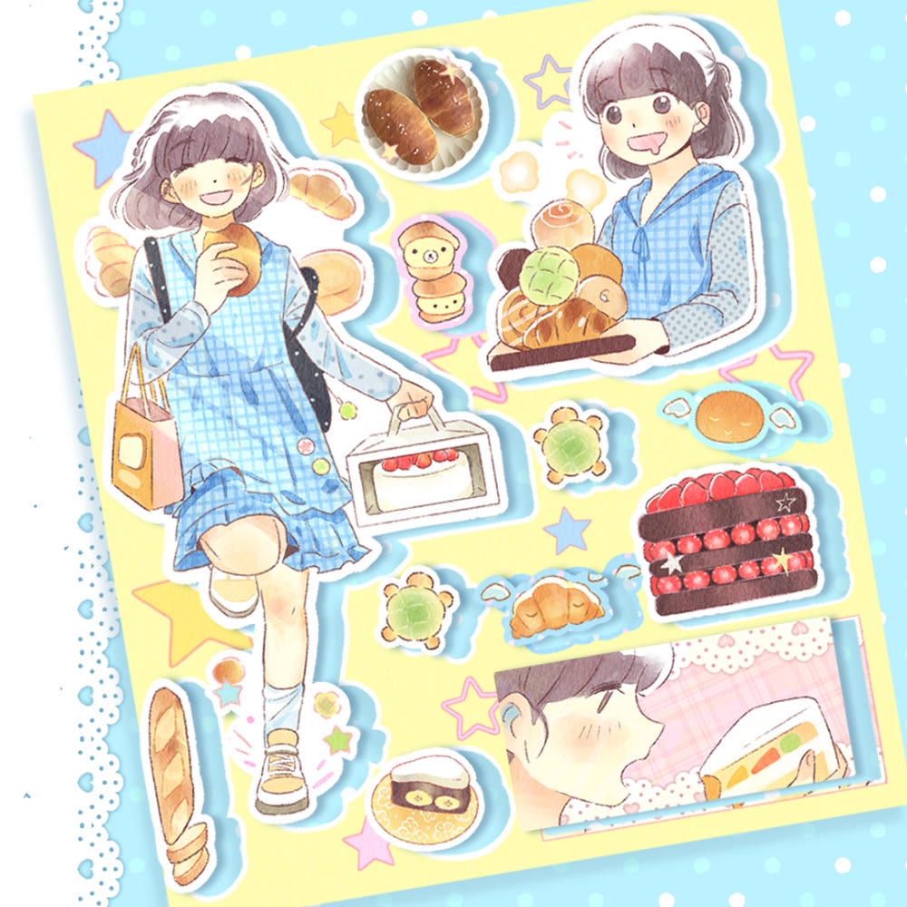 [Eolung Eolung] Bakery Tour Sticker Sheet