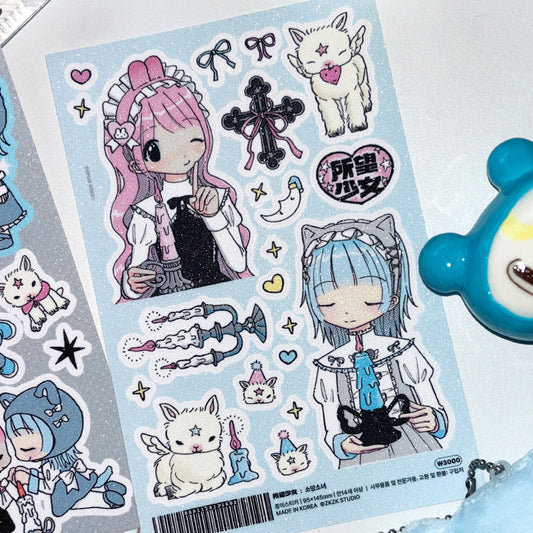 [Zkzk Studio] Wish Girl Sticker Sheet