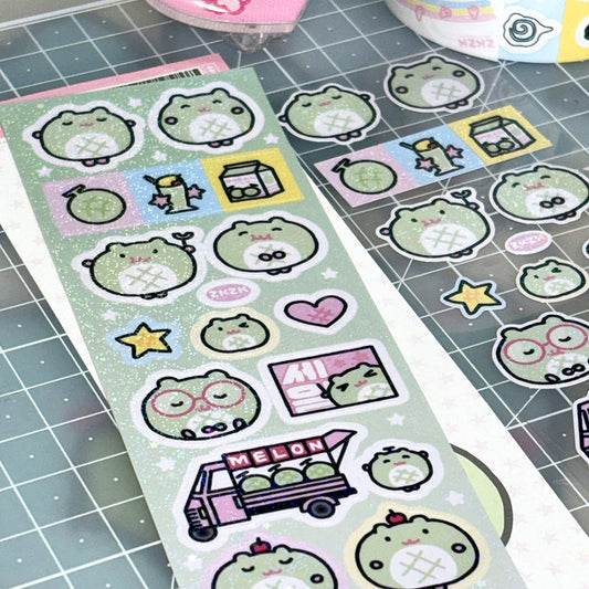 [Zkzk Studio] Hamster Loves Melon Sticker Sheet