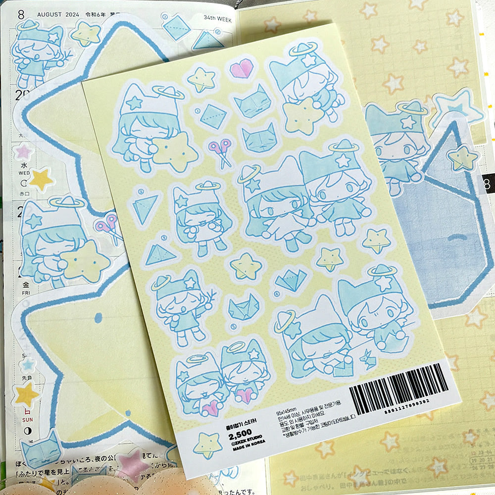 [Zkzk Studio] Origami Sticker Sheet